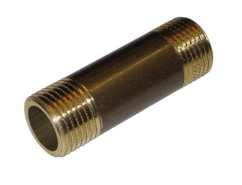 Nippli lungo ottone - ottone, mm