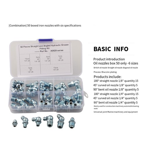 Nippli grasso idraulico - idraulico, 50pz